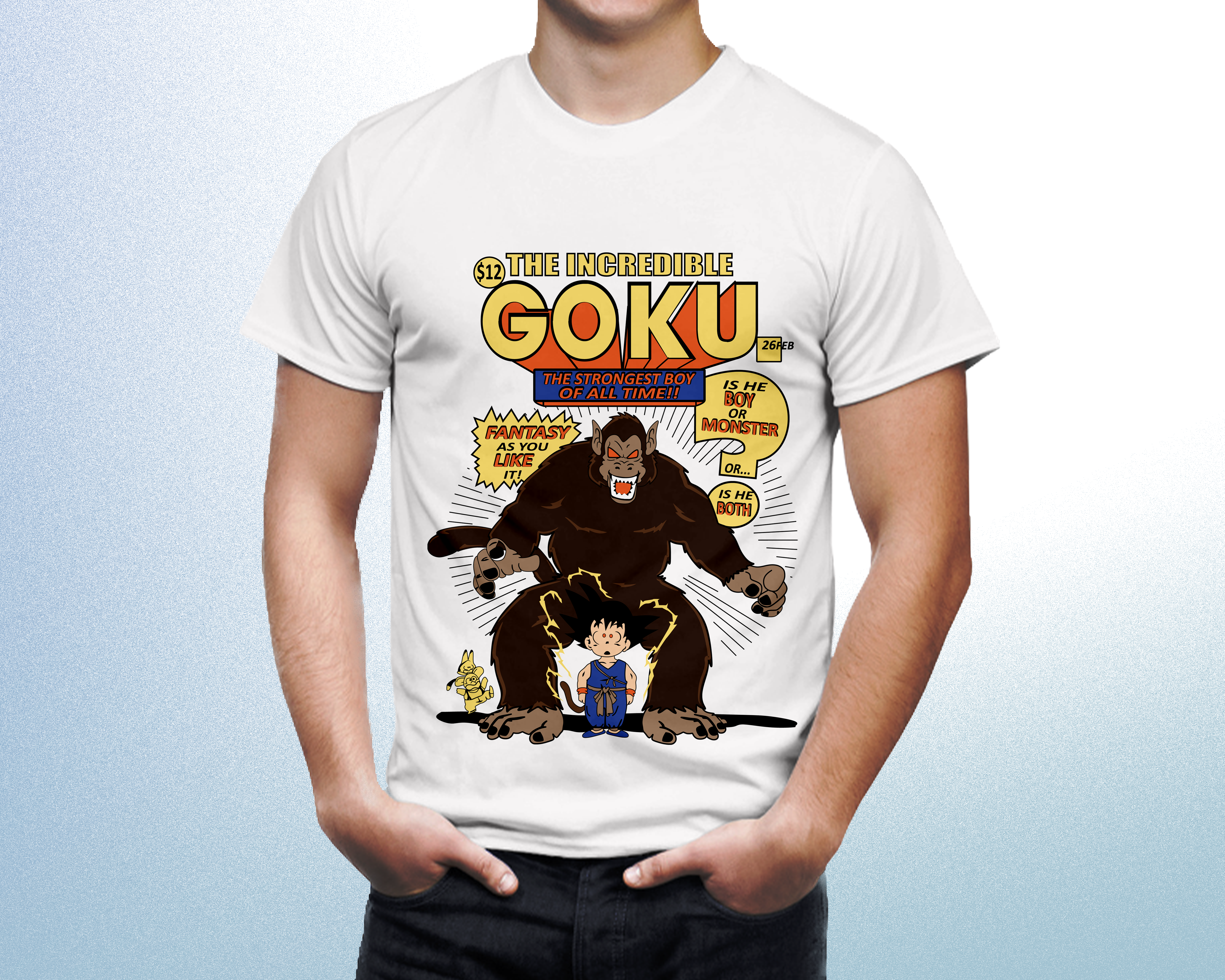 The Incredible Goku - Custom Printed T-shirt 